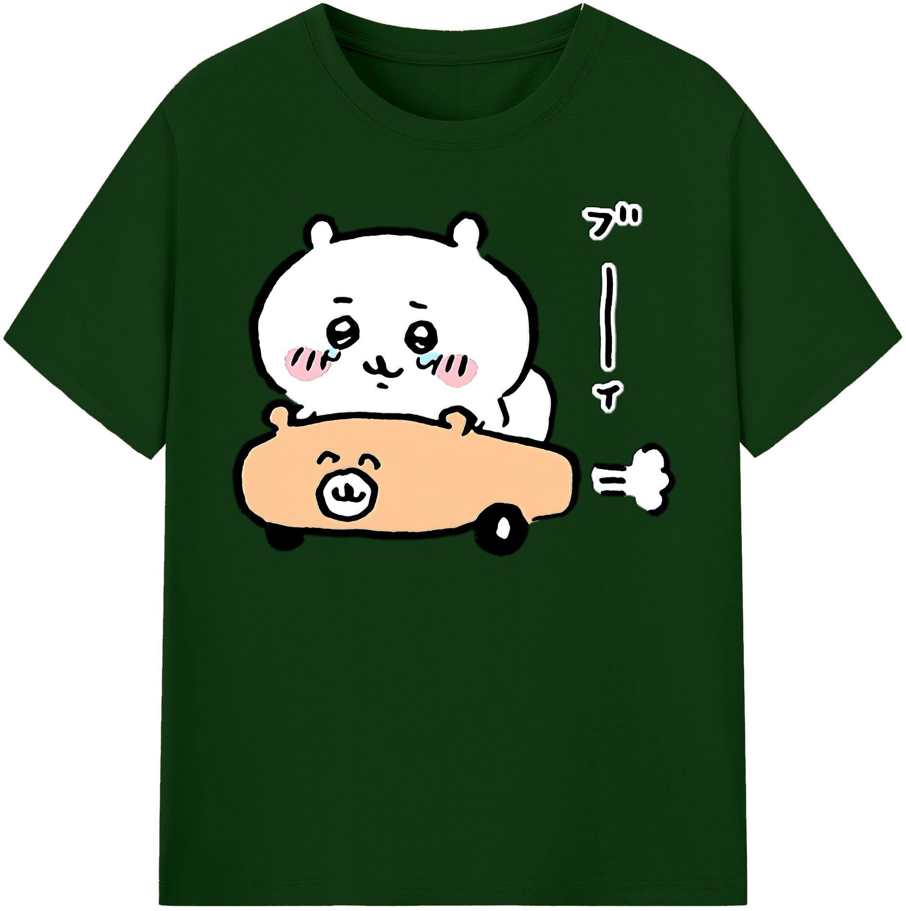 （画像用） ちいかわ ちいかわ Chii-kawa chiikawa 綿100％半袖Tシャツ（フロントプリント）